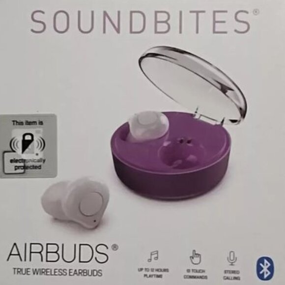 SOUNDBITES AIRBUDS TRUE WIRELESS EARBUDS new in box